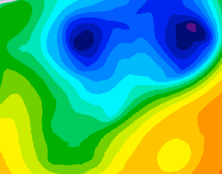 GDPS 500 millibar geopotential height 192 hour forecast chart for Canada based on 2026/04/03 0000Z data