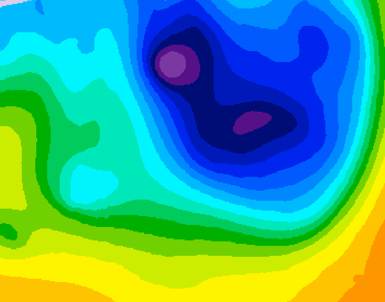 GDPS 500 millibar geopotential height 108 hour forecast chart for Canada based on 2026/04/03 1200Z data