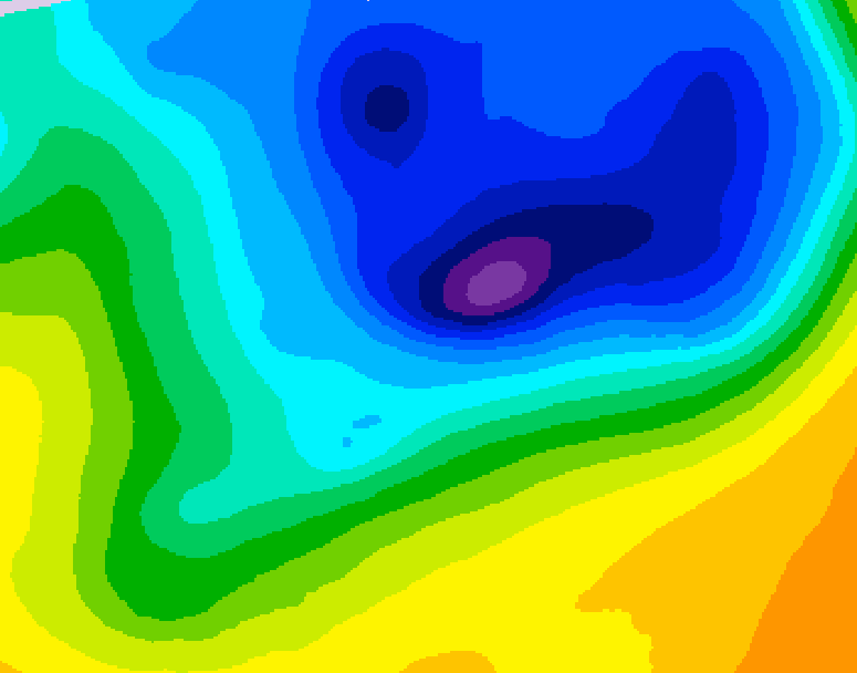 GDPS 500 millibar geopotential height 144 hour forecast chart for Canada based on 2026/04/03 1200Z data