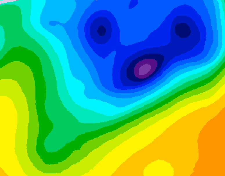 GDPS 500 millibar geopotential height 156 hour forecast chart for Canada based on 2026/04/03 1200Z data