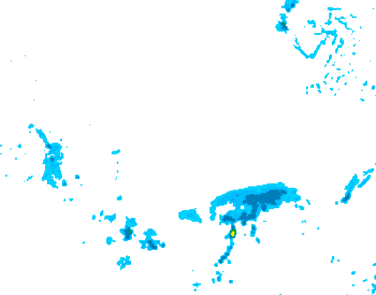 GDPS precipitation 006 hour forecast chart for Canada based on 2026/04/03 0000Z data