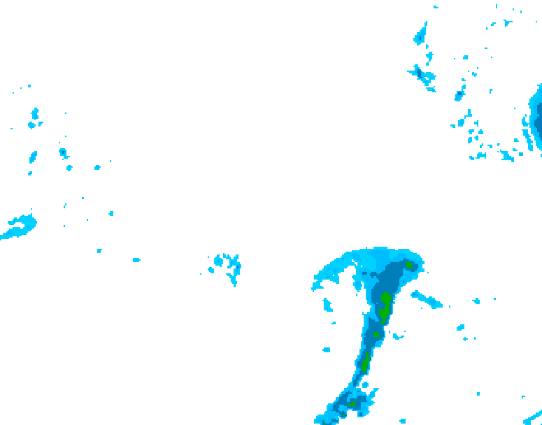 GDPS precipitation 054 hour forecast chart for Canada based on 2026/04/03 0000Z data
