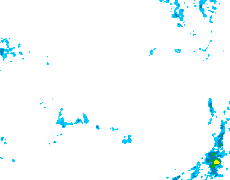 GDPS precipitation 126 hour forecast chart for Canada based on 2026/04/03 0000Z data