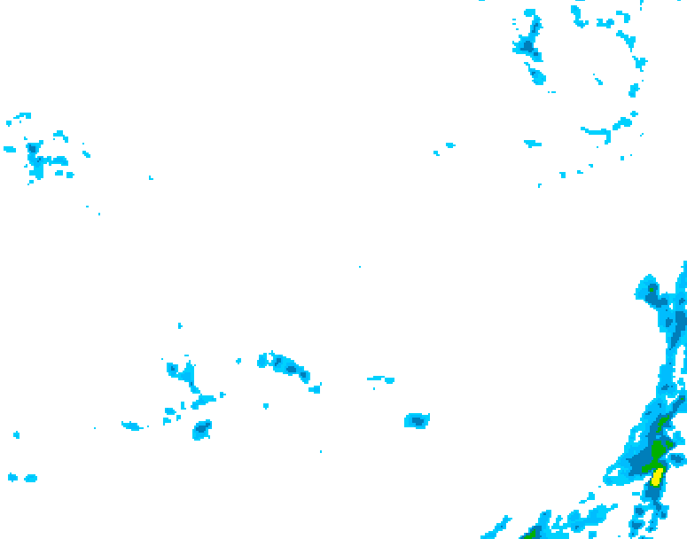 GDPS precipitation 132 hour forecast chart for Canada based on 2026/04/03 0000Z data