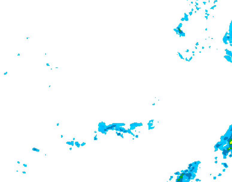 GDPS precipitation 150 hour forecast chart for Canada based on 2026/04/03 0000Z data