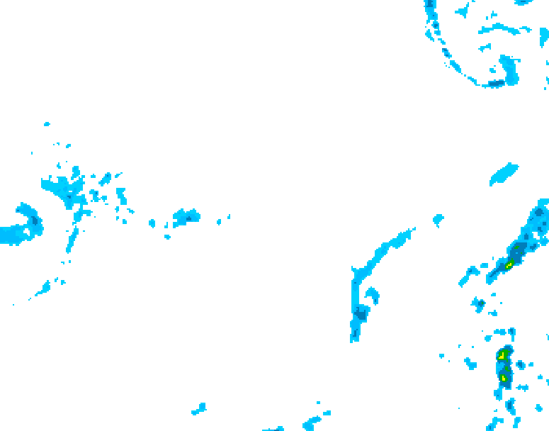 GDPS precipitation 222 hour forecast chart for Canada based on 2026/04/03 0000Z data