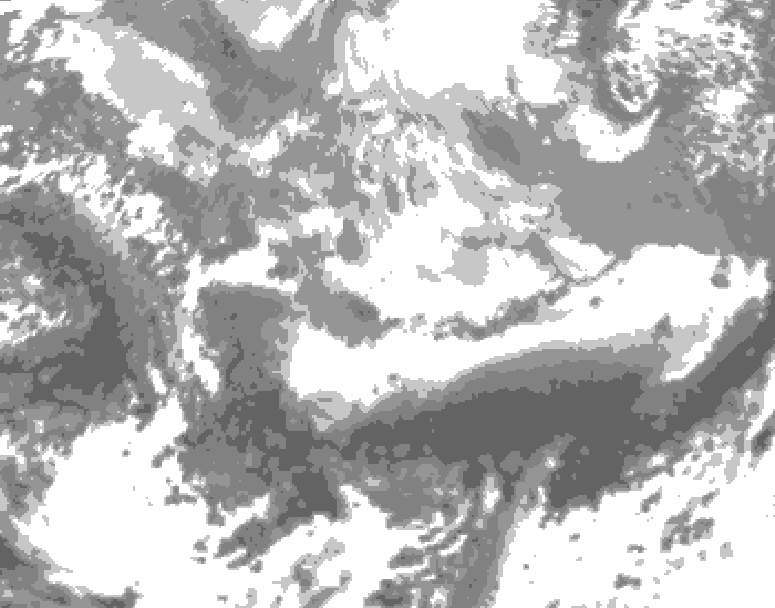 GDPS total cloud 006 hour forecast chart for Canada based on 2026/04/03 0000Z data