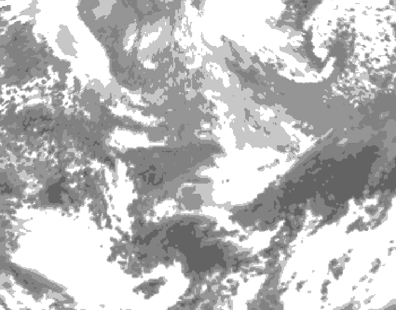 GDPS total cloud 024 hour forecast chart for Canada based on 2026/04/03 0000Z data