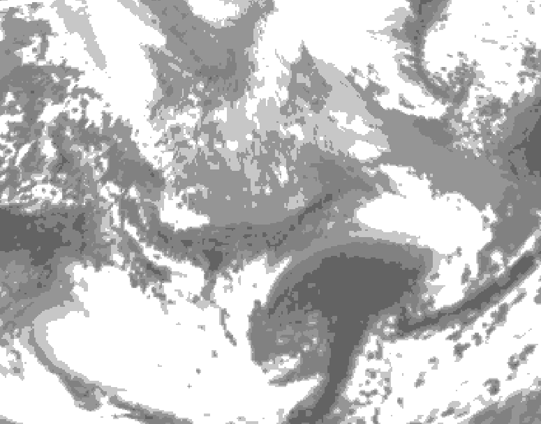 GDPS total cloud 048 hour forecast chart for Canada based on 2026/04/03 0000Z data