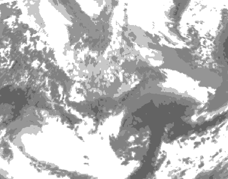 GDPS total cloud 054 hour forecast chart for Canada based on 2026/04/03 0000Z data