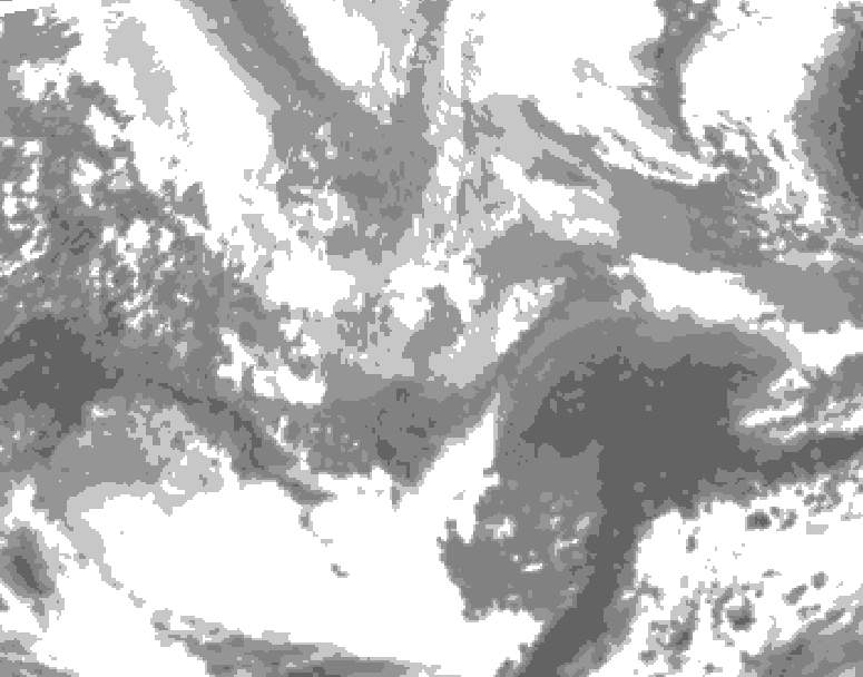 GDPS total cloud 060 hour forecast chart for Canada based on 2026/04/03 0000Z data