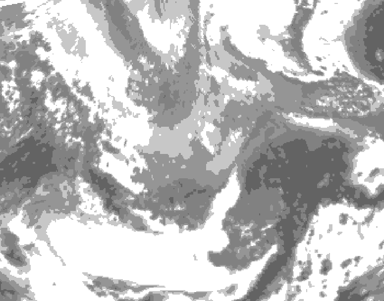 GDPS total cloud 066 hour forecast chart for Canada based on 2026/04/03 0000Z data