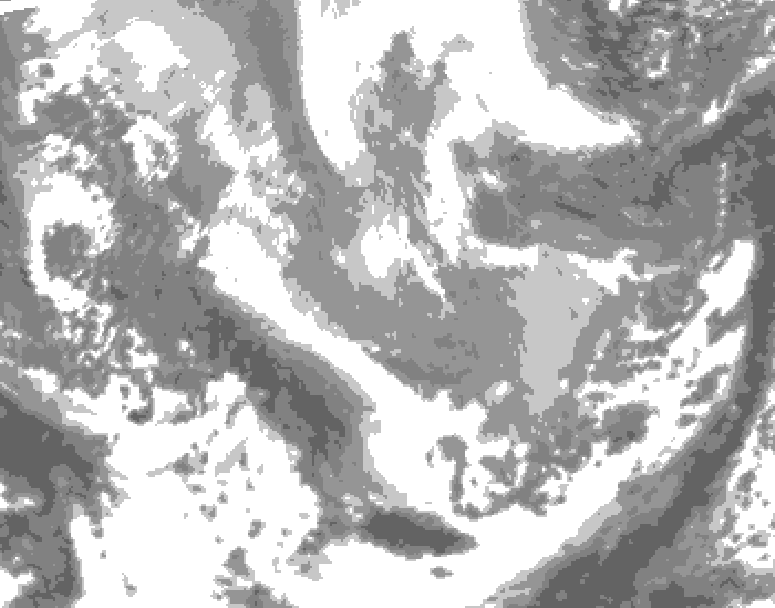 GDPS total cloud 108 hour forecast chart for Canada based on 2026/04/03 0000Z data