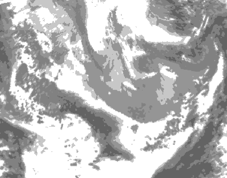 GDPS total cloud 114 hour forecast chart for Canada based on 2026/04/03 0000Z data