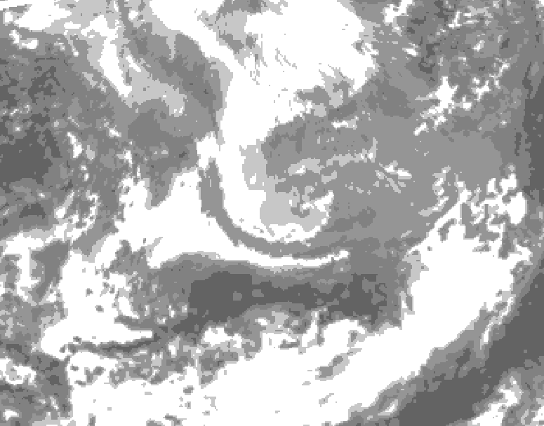 GDPS total cloud 144 hour forecast chart for Canada based on 2026/04/03 0000Z data