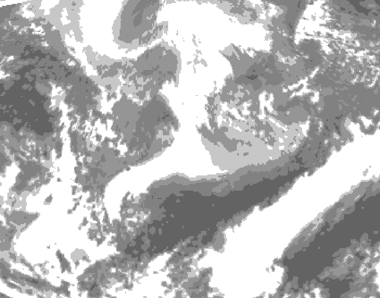 GDPS total cloud 168 hour forecast chart for Canada based on 2026/04/03 0000Z data