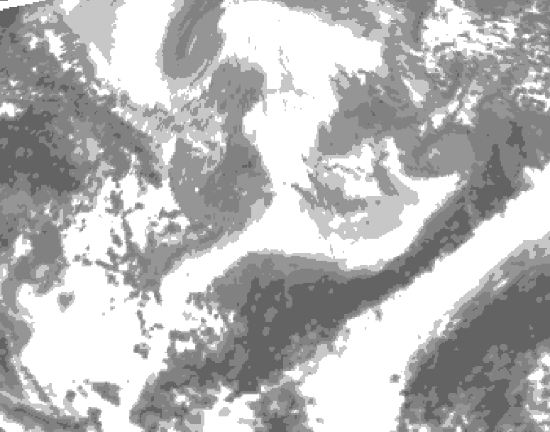 GDPS total cloud 174 hour forecast chart for Canada based on 2026/04/03 0000Z data