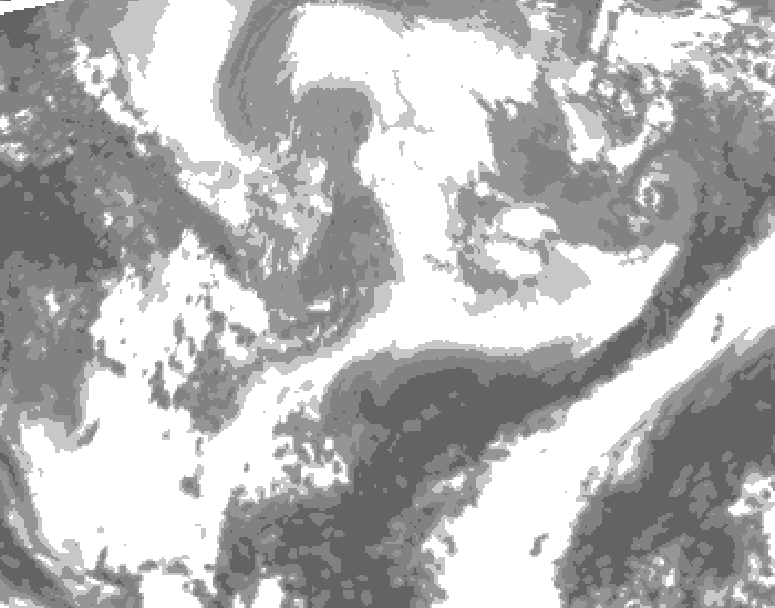 GDPS total cloud 180 hour forecast chart for Canada based on 2026/04/03 0000Z data