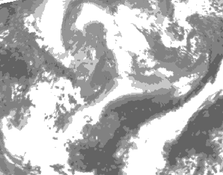 GDPS total cloud 186 hour forecast chart for Canada based on 2026/04/03 0000Z data