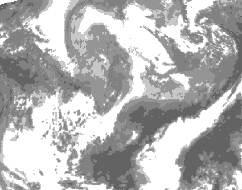 GDPS total cloud 192 hour forecast chart for Canada based on 2026/04/03 0000Z data