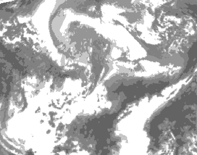 GDPS total cloud 198 hour forecast chart for Canada based on 2026/04/03 0000Z data