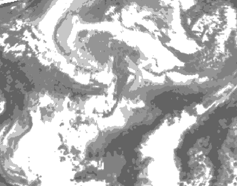 GDPS total cloud 204 hour forecast chart for Canada based on 2026/04/03 0000Z data