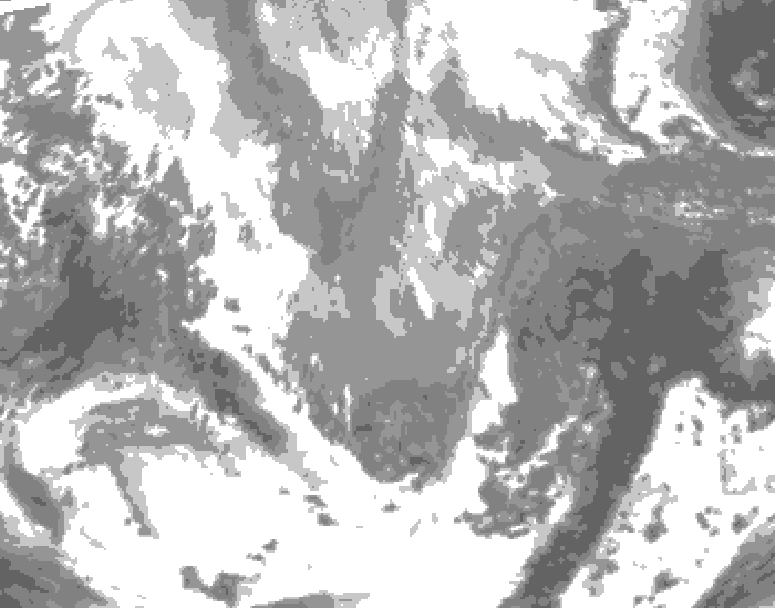 GDPS total cloud 060 hour forecast chart for Canada based on 2026/04/03 1200Z data