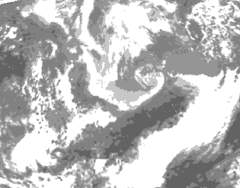 GDPS total cloud 156 hour forecast chart for Canada based on 2026/04/03 1200Z data