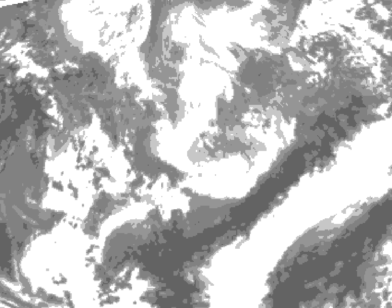 GDPS total cloud 168 hour forecast chart for Canada based on 2026/04/03 1200Z data