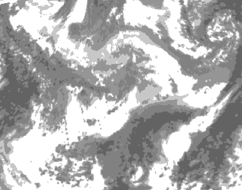 GDPS total cloud 204 hour forecast chart for Canada based on 2026/04/03 1200Z data