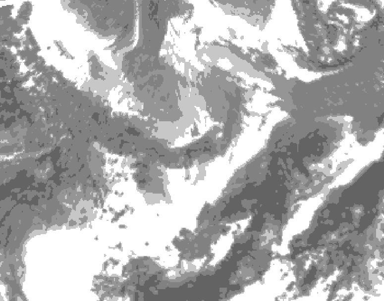 GDPS total cloud 228 hour forecast chart for Canada based on 2026/04/03 1200Z data