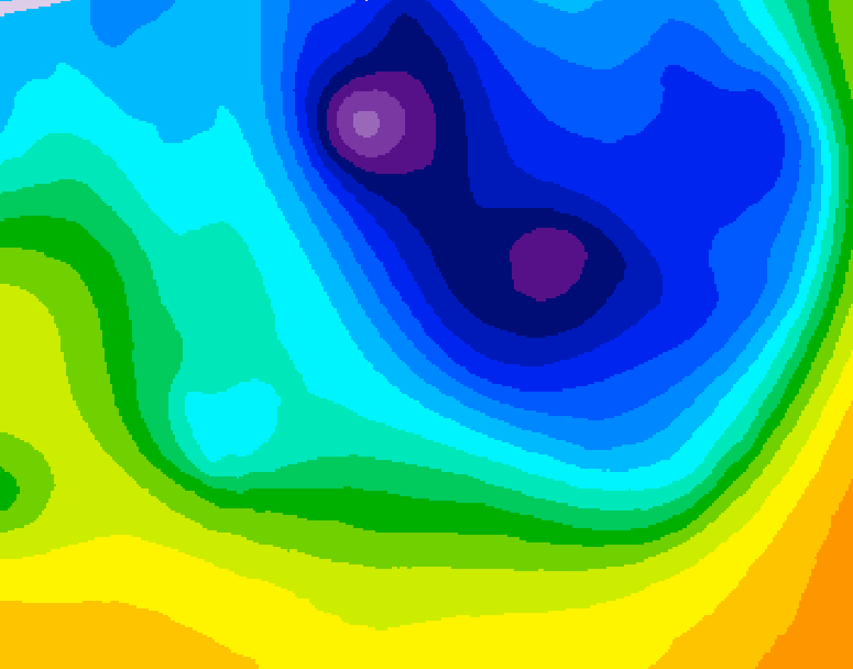 GDPS 500 millibar geopotential height 096 hour forecast chart for Canada based on 2026/04/04 0000Z data