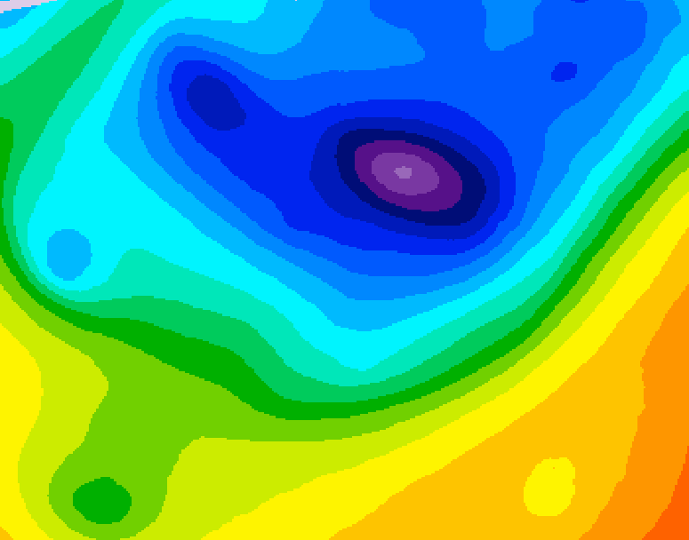 GDPS 500 millibar geopotential height 168 hour forecast chart for Canada based on 2026/04/04 0000Z data