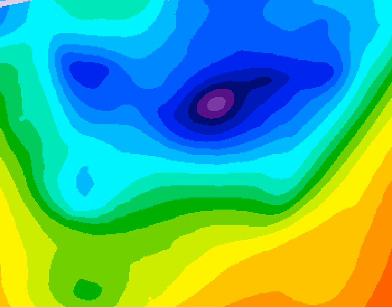 GDPS 500 millibar geopotential height 192 hour forecast chart for Canada based on 2026/04/04 0000Z data