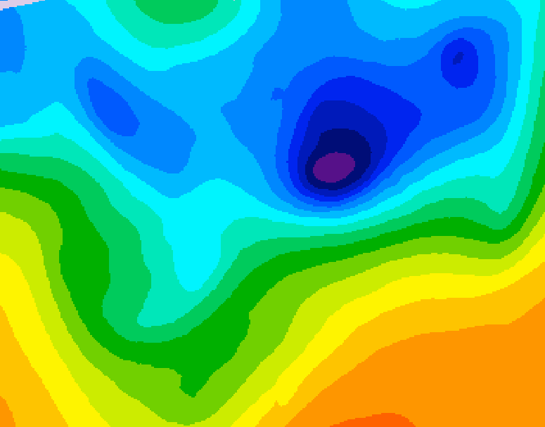 GDPS 500 millibar geopotential height 216 hour forecast chart for Canada based on 2026/04/04 0000Z data