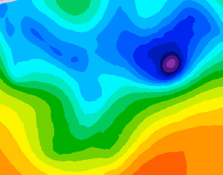 GDPS 500 millibar geopotential height 234 hour forecast chart for Canada based on 2026/04/04 0000Z data
