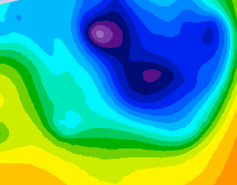 GDPS 500 millibar geopotential height 084 hour forecast chart for Canada based on 2026/04/04 1200Z data