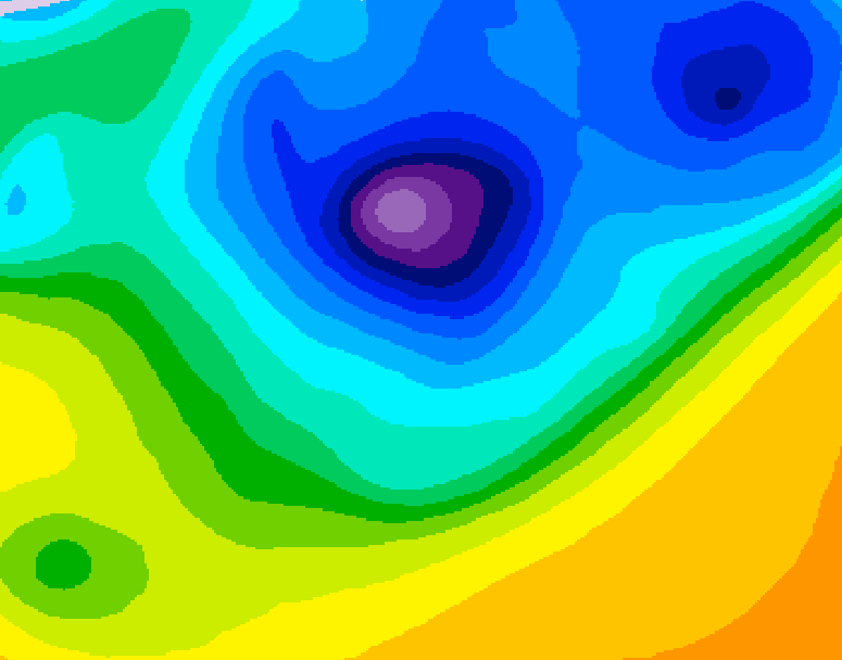 GDPS 500 millibar geopotential height 144 hour forecast chart for Canada based on 2026/04/04 1200Z data
