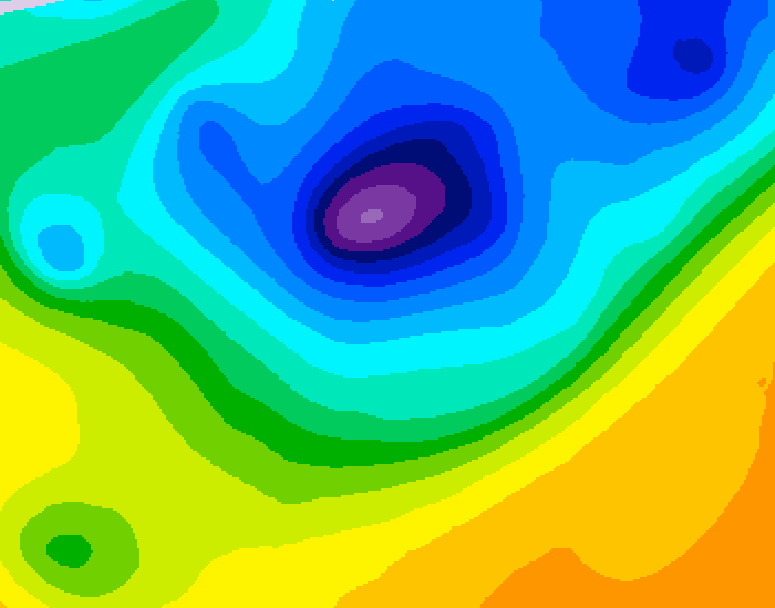 GDPS 500 millibar geopotential height 156 hour forecast chart for Canada based on 2026/04/04 1200Z data