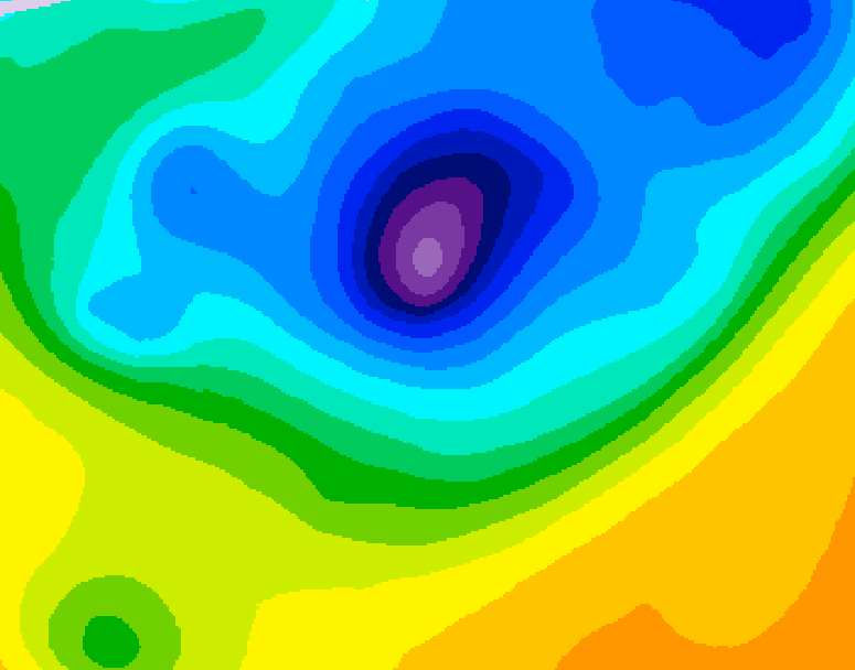 GDPS 500 millibar geopotential height 168 hour forecast chart for Canada based on 2026/04/04 1200Z data