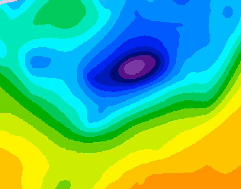 GDPS 500 millibar geopotential height 204 hour forecast chart for Canada based on 2026/04/04 1200Z data