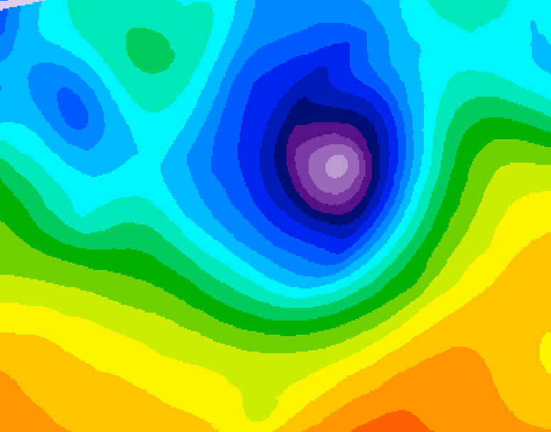 GDPS 500 millibar geopotential height 240 hour forecast chart for Canada based on 2026/04/04 1200Z data