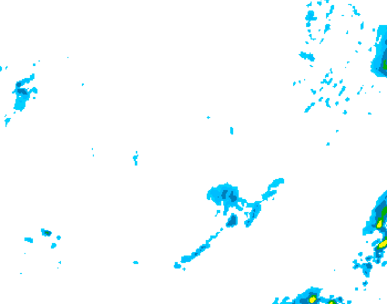 GDPS precipitation 132 hour forecast chart for Canada based on 2026/04/04 0000Z data