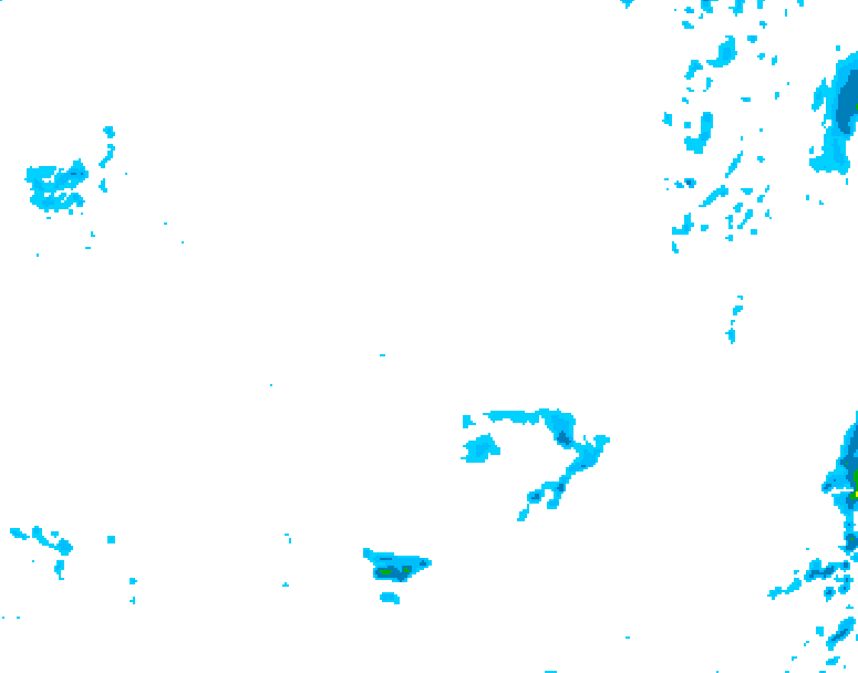 GDPS precipitation 120 hour forecast chart for Canada based on 2026/04/04 1200Z data