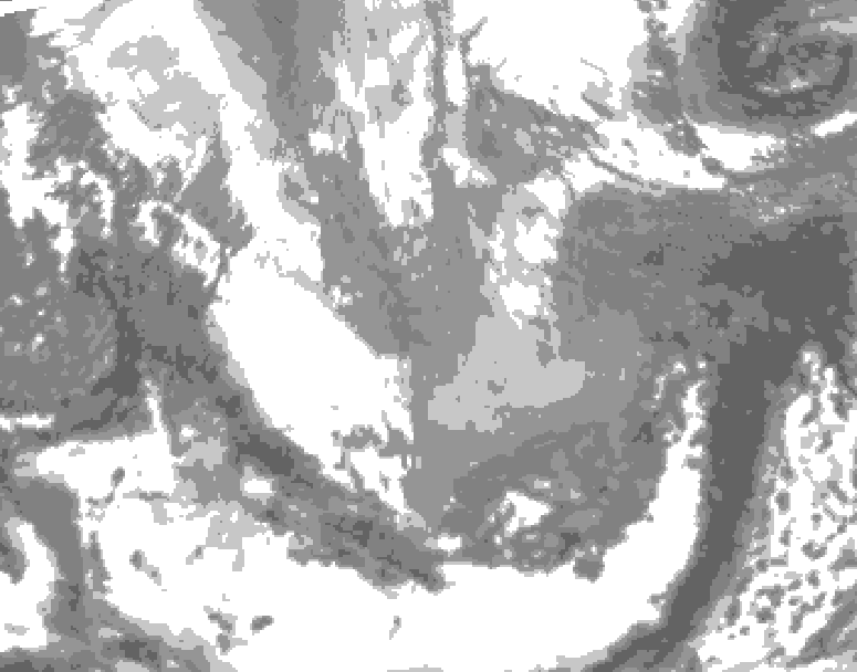 GDPS total cloud 060 hour forecast chart for Canada based on 2026/04/04 0000Z data