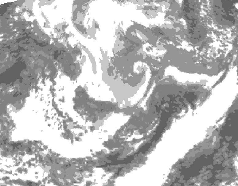 GDPS total cloud 144 hour forecast chart for Canada based on 2026/04/04 0000Z data