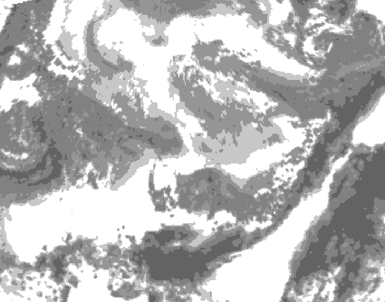 GDPS total cloud 168 hour forecast chart for Canada based on 2026/04/04 0000Z data