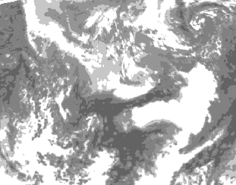 GDPS total cloud 216 hour forecast chart for Canada based on 2026/04/04 0000Z data