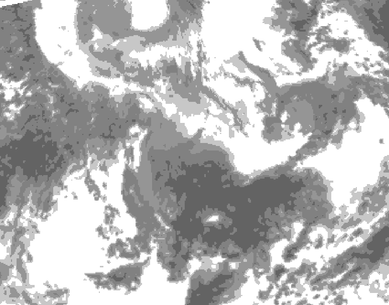 GDPS total cloud 234 hour forecast chart for Canada based on 2026/04/04 0000Z data
