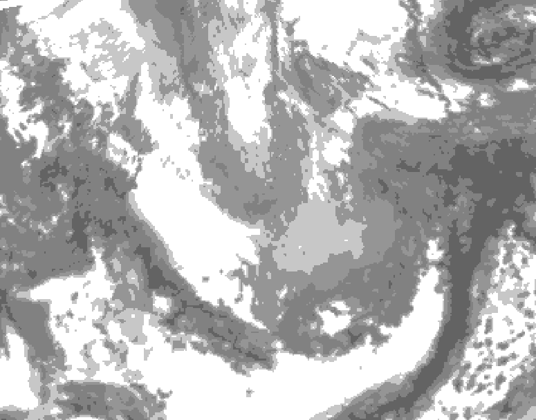 GDPS total cloud 048 hour forecast chart for Canada based on 2026/04/04 1200Z data